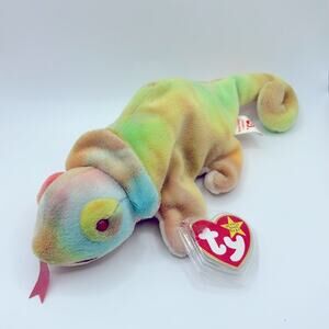 TY beanie baby Rainbow chameleon